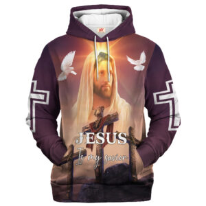 Jesus Microfleece Hoodie – Christian Faith Hoodie Gift | GOD TQTGO153