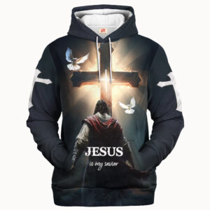 Jesus Microfleece Hoodie – Christian Faith Hoodie Gift | GOD TQTGO162