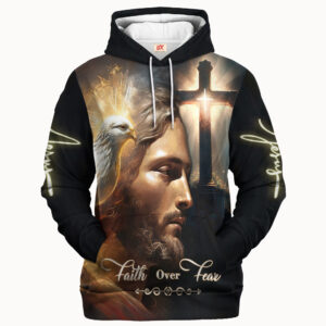 Jesus Microfleece Hoodie – Christian Faith Hoodie Gift | GOD TQTGO165
