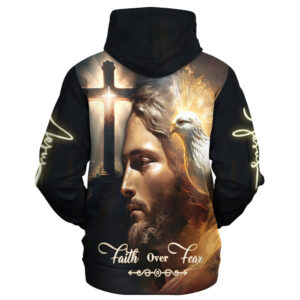 Jesus Microfleece Hoodie – Christian Faith Hoodie Gift | GOD TQTGO165 1 1677095208043.jpg