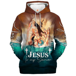THGO112 | Christian Microfleece Hoodie, Jesus & God Hoodie Gift for Believers
