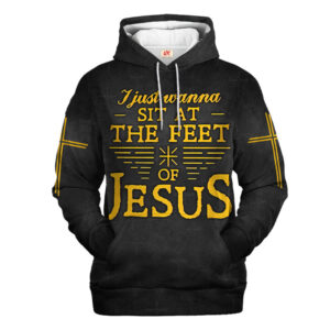 Jesus Microfleece Hoodie – Christian Faith Hoodie Gift | GOD NVGO57