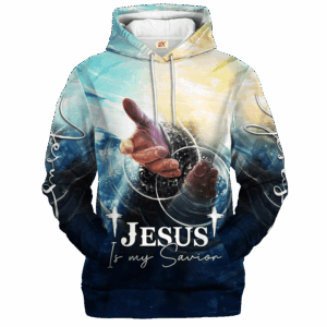 THGO114 | Christian Microfleece Hoodie, Jesus & God Hoodie Gift for Believers