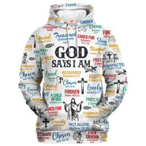 Jesus Microfleece Hoodie – Christian Faith Hoodie Gift | GOD HBLTGO24