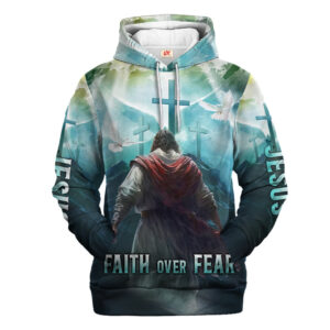 Jesus Microfleece Hoodie – Christian Faith Hoodie Gift | GOD NVGO81