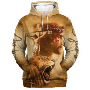 Jesus Microfleece Hoodie – Christian Faith Hoodie Gift | GOD LTGO221