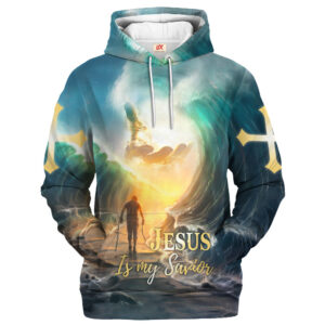 Jesus Microfleece Hoodie – Christian Faith Hoodie Gift | GOD HBLTGO39