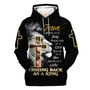 Jesus Microfleece Hoodie – Christian Faith Hoodie Gift | GOD NVGO94