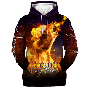 THGO148 | Christian Microfleece Hoodie, Jesus & God Hoodie Gift for Believers