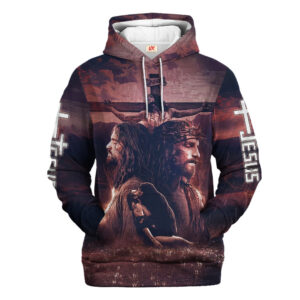 Jesus Microfleece Hoodie – Christian Faith Hoodie Gift | GOD NVGO95