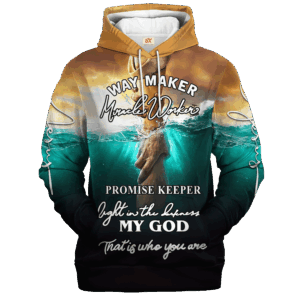 Jesus Microfleece Hoodie – Christian Faith Hoodie Gift | GOD LTGO282