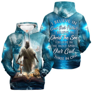Jesus Microfleece Hoodie – Christian Faith Hoodie Gift | GOD NVGO122