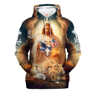 Jesus Microfleece Hoodie – Christian Faith Hoodie Gift | GOD NVGO140