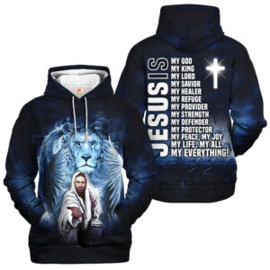 Jesus Microfleece Hoodie – Christian Faith Hoodie Gift | GOD NVGO149