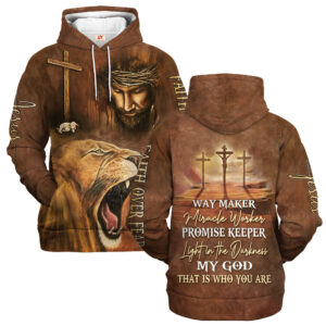 Jesus Microfleece Hoodie – Christian Faith Hoodie Gift | GOD HBLTGO111