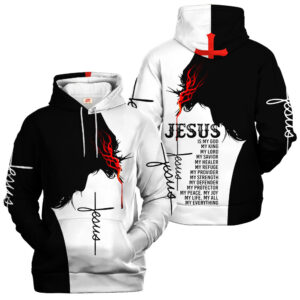 Jesus Is My Everything | Christian Microfleece Hoodie, Jesus & God Hoodie Gift for Believers