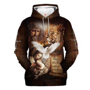Jesus Microfleece Hoodie – Christian Faith Hoodie Gift | GOD NVGO155