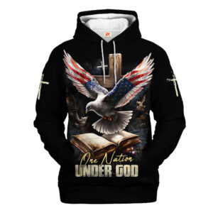 Jesus Microfleece Hoodie – Christian Faith Hoodie Gift | GOD NVGO159