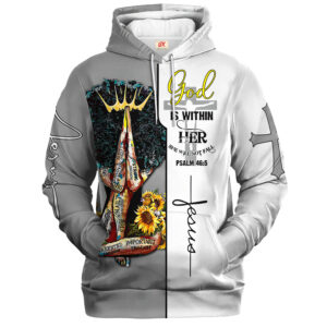 Jesus Microfleece Hoodie – Christian Faith Hoodie Gift | GOD LTGO392