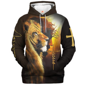 Jesus Microfleece Hoodie – Christian Faith Hoodie Gift | GOD LTGO398