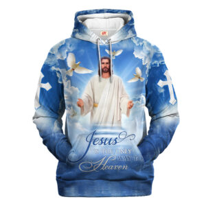 Jesus Microfleece Hoodie – Christian Faith Hoodie Gift | GOD NVGO172