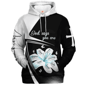 Jesus Microfleece Hoodie – Christian Faith Hoodie Gift | GOD LTGO413
