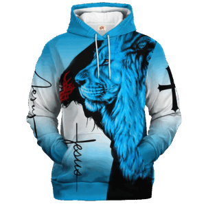 Jesus Microfleece Hoodie – Christian Faith Hoodie Gift | GOD LTGO419