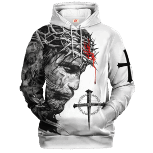 Jesus Microfleece Hoodie – Christian Faith Hoodie Gift | GOD LTGO427