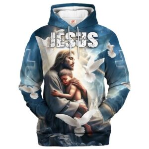 Jesus Microfleece Hoodie – Christian Faith Hoodie Gift | GOD TTGO185