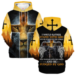 I Would Rather Stand With  And Be Judged By The World Than To Stand With The World And Be Judged By  Microflecee Hoodie/Zip Hoodie – For Men and Women