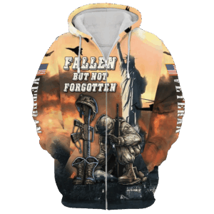 Veteran Zipper Hoodie, Gift for Military Heroes|  NV-VTR-42