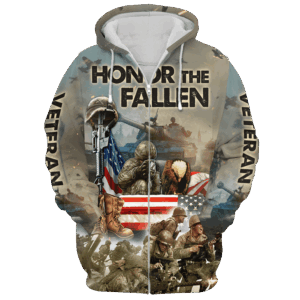 Veteran Microfleece Zipper Hoodie for Winter|  NV-VTR-32