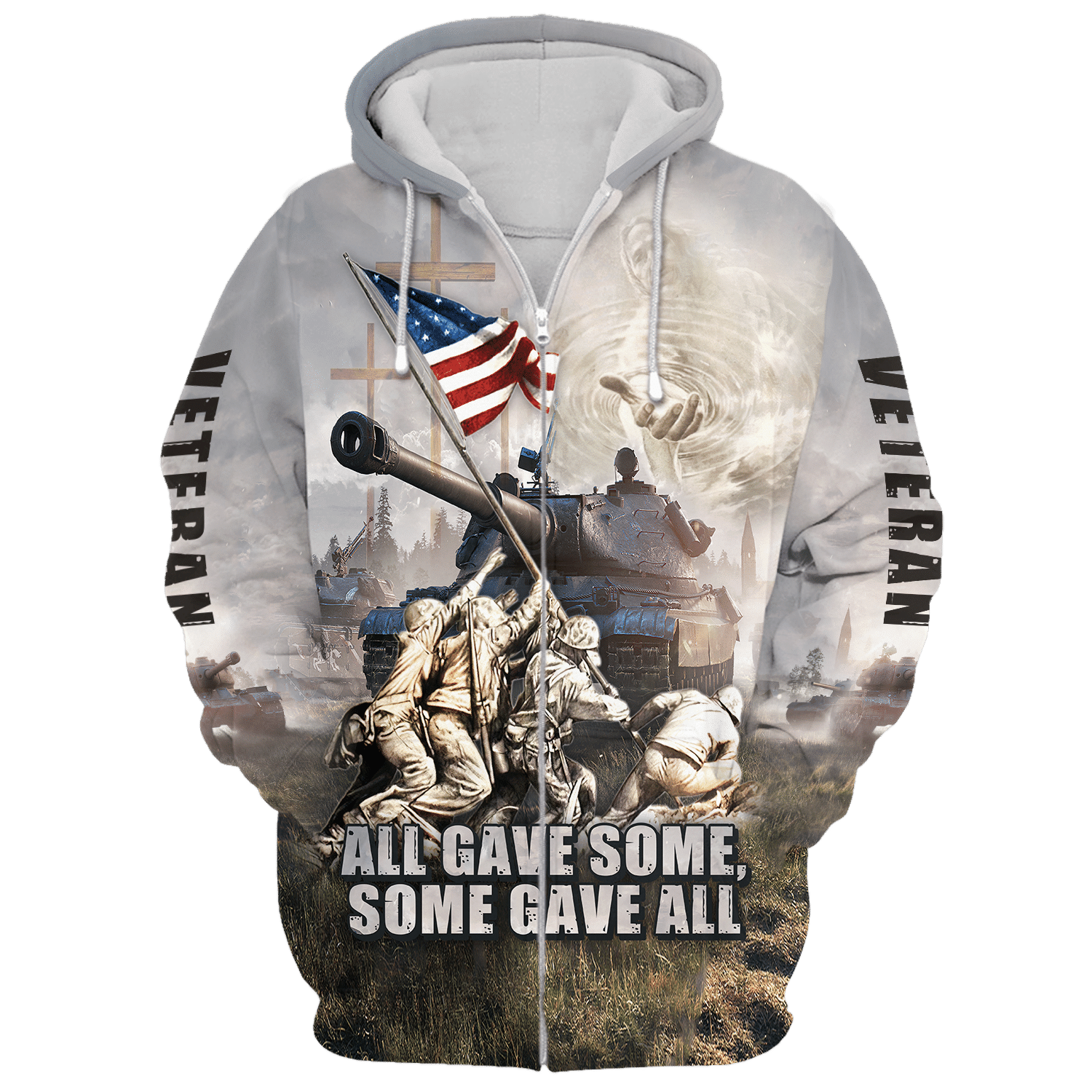Military Veteran Zipper Hoodie Gift| NV-VTR-29 Military Veteran Zipper Hoodie Gift| NV-VTR-29