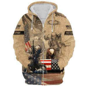 Veteran Zipper Hoodie – Microfleece Comfort|  NV–26