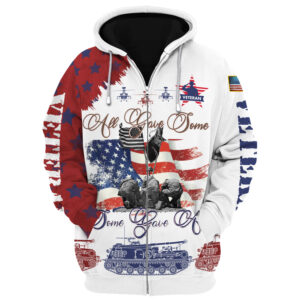 Veteran Honor Microfleece Zipper Hoodie – Gift for Him DBA-VTR-18