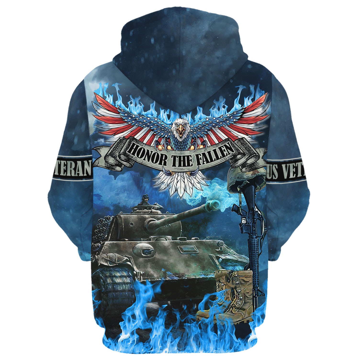 Veteran Microfleece Zip Hoodie – Gift for Proud Service Members DBA-VTR-10 Veteran Microfleece Zip Hoodie – Gift for Proud Service Members DBA-VTR-10