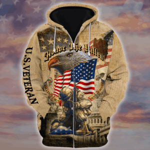 Veteran Microfleece Tactical Zipper Hoodie|  HBL-VTR-15