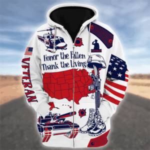 Veteran Zipper Hoodie for Military Appreciation|  HBL-VTR-19