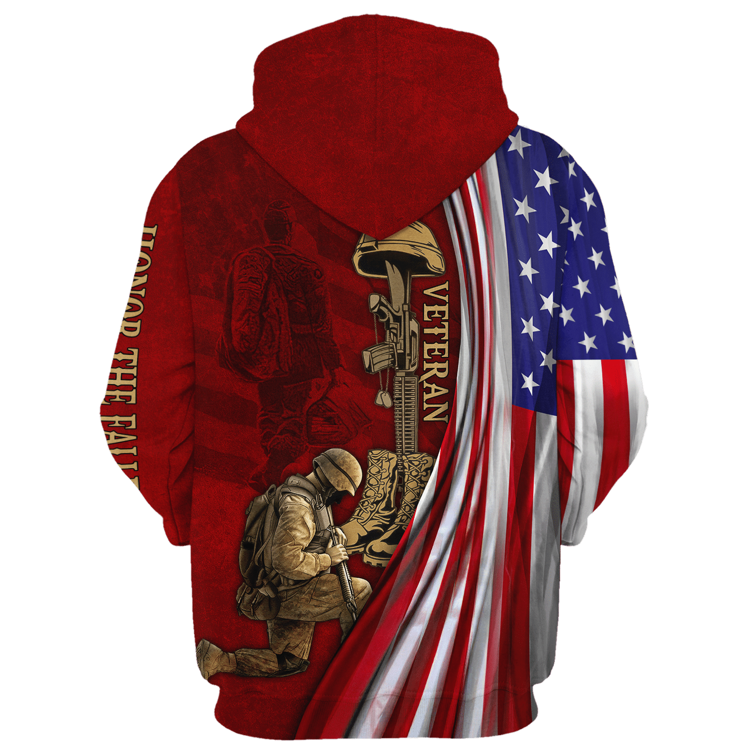 Microfleece Veteran Hoodie with Zipper Closure| HBL-VTR-11 Microfleece Veteran Hoodie with Zipper Closure| HBL-VTR-11