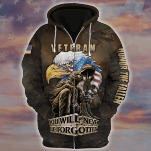 Veteran Microfleece Hoodie Gift Idea|  HBL-VTR-10