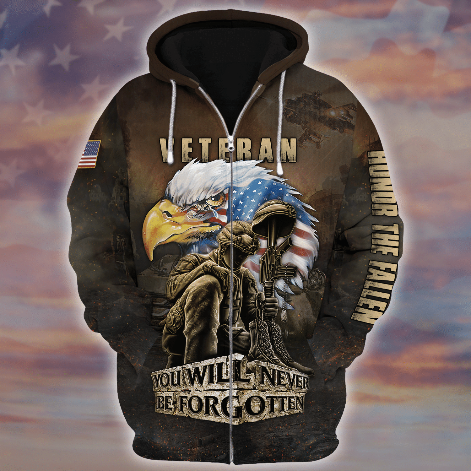 Veteran Microfleece Hoodie Gift Idea| HBL-VTR-10 Veteran Microfleece Hoodie Gift Idea| HBL-VTR-10