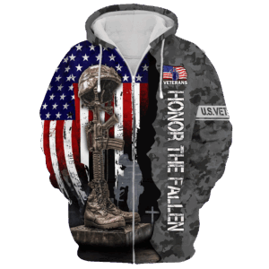 Veteran Microfleece Zipper Hoodie for Outdoor Wear|  NV–08