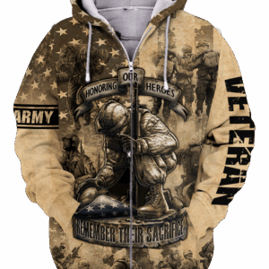 U.S. Army  Microfleece Zipper Hoodie |  NTD-2410-AM-ED