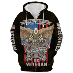 Veteran Zipper Hoodie – Premium Microfleece|  HBL-VTR-30