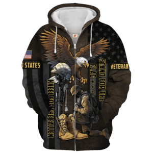 Proud Veteran Microfleece Hoodie for Daily Wear|  HBL-VTR-31