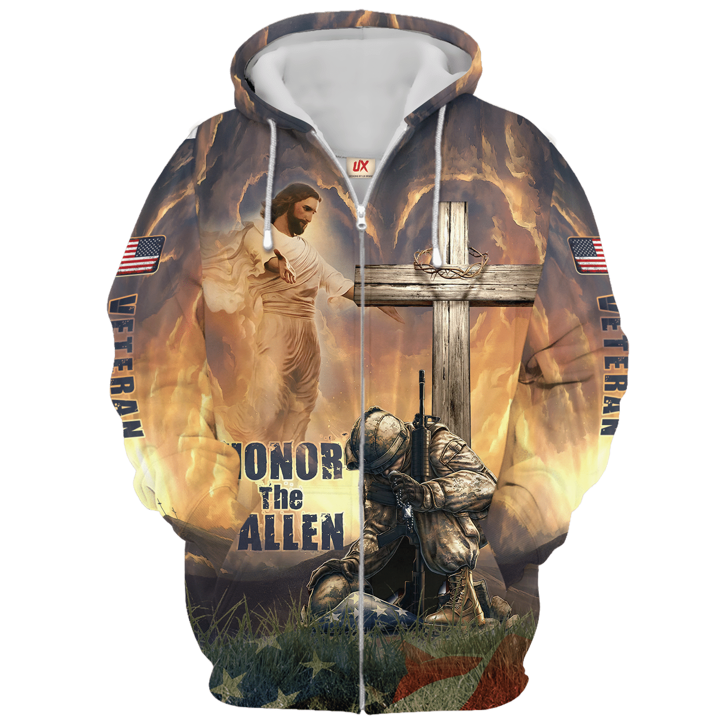 Microfleece Veteran Full-Zip Hoodie| NV-VTR-47 Microfleece Veteran Full-Zip Hoodie| NV-VTR-47