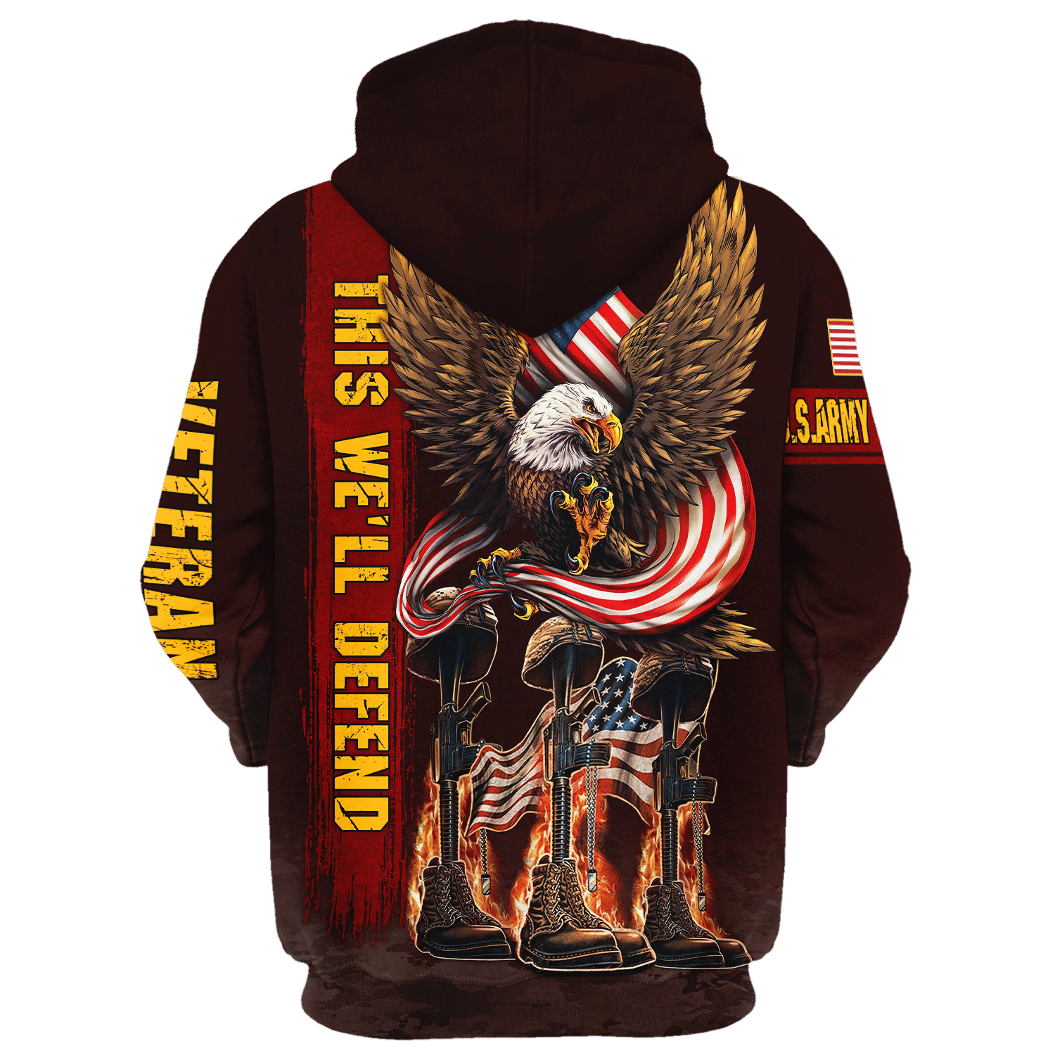 Proud U.S. Army Microfleece Zipper Hoodie | HLT-1112-AR-01 Proud U.S. Army Microfleece Zipper Hoodie | HLT-1112-AR-01