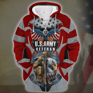 Microfleece Zipper Hoodie for U.S. Army s | HLT-0612-AR-01