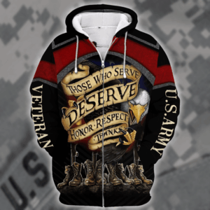 U.S. Army  Premium Microfleece Zipper Hoodie | HLT-1012-AR-01