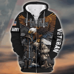 U.S. Army  Fleece-Lined Zipper Hoodie | HLT-2611-AR-01